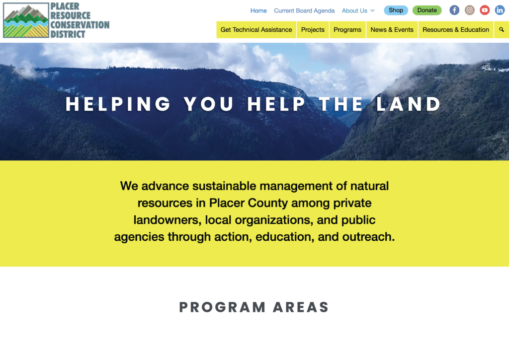 A screenshot of the home page of a website.